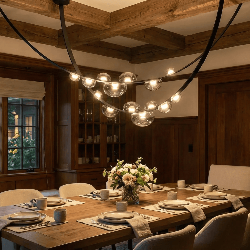 Leather Chandelier — Chandelier | Maison Monashee — view 4