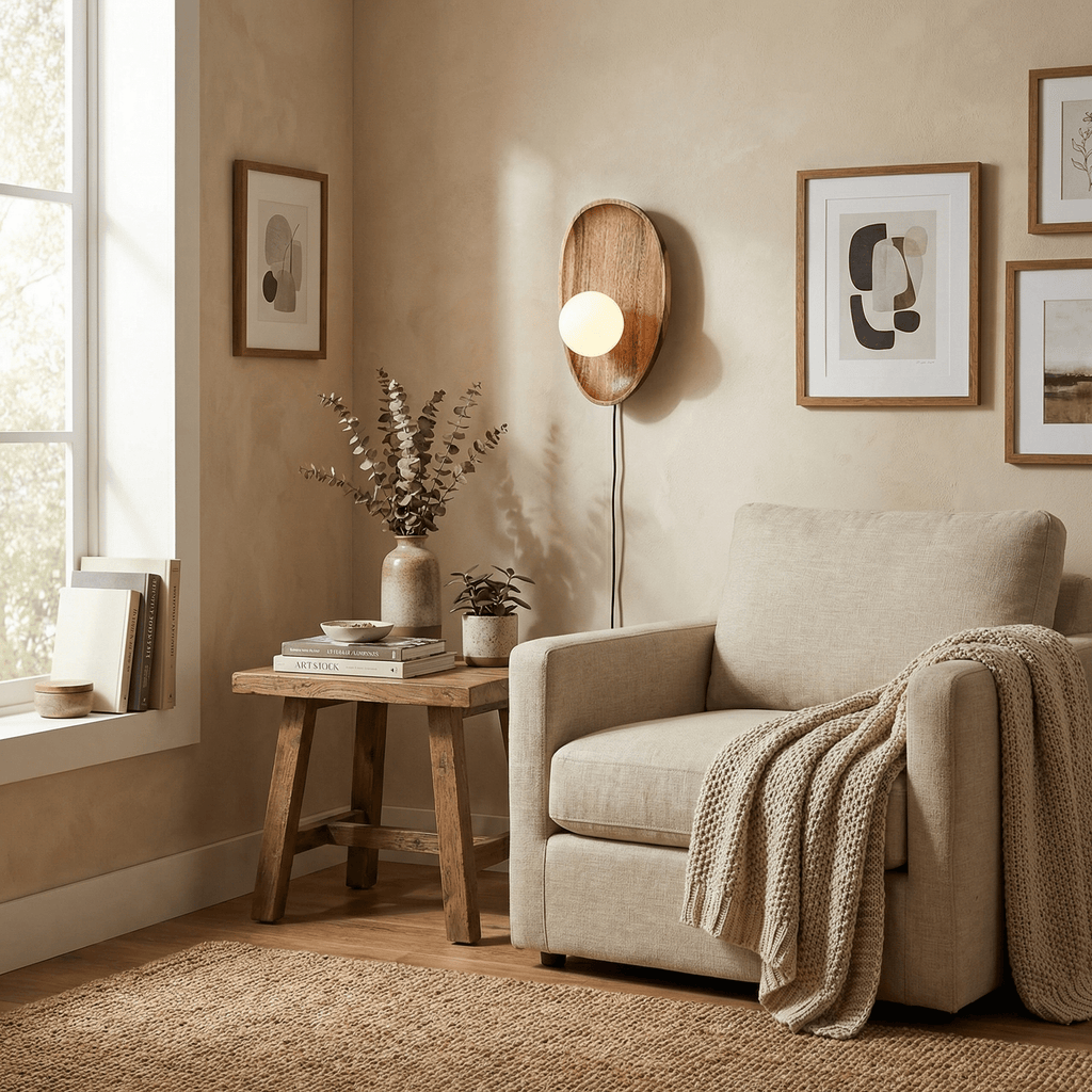 Wood Plug-In Wall Sconce — Wall Sconce | Maison Monashee — view 4