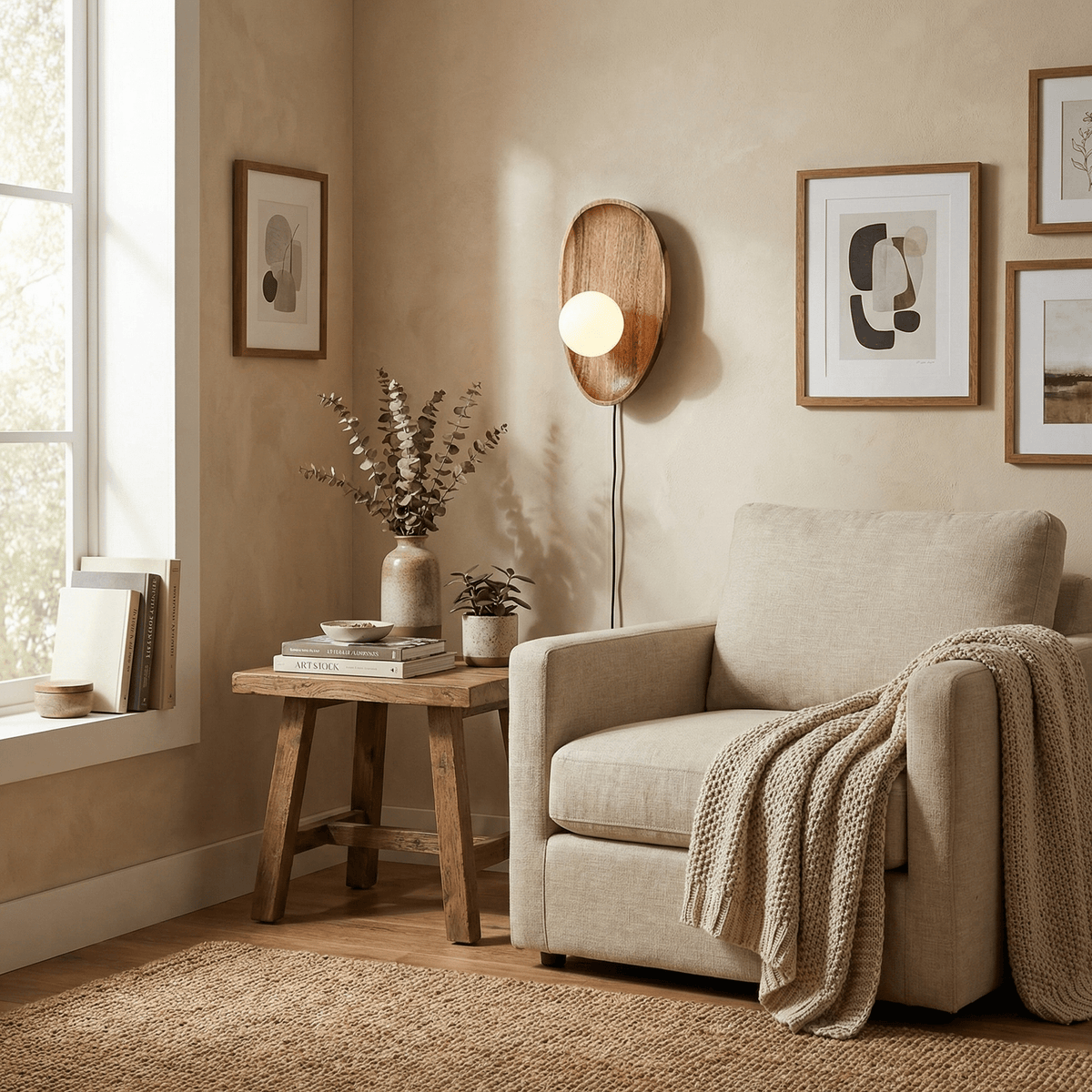 Wood Plug-In Wall Sconce — Wall Sconce | Maison Monashee — view 4