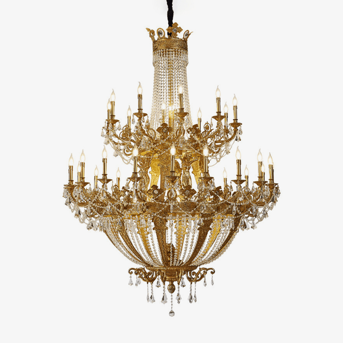 Brass Foyer Chandelier — Chandelier | Maison Monashee
