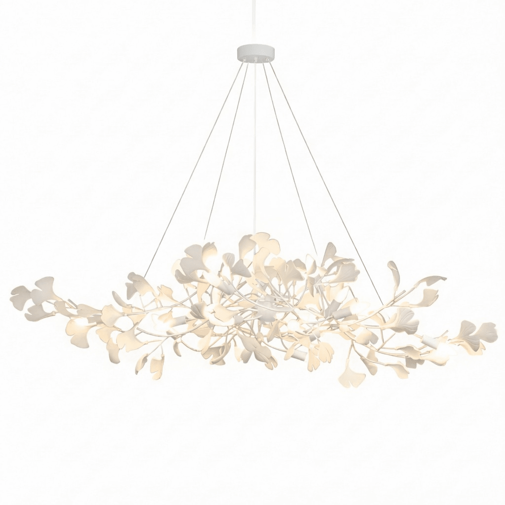 Leaf Design Chandelier — Chandelier | Maison Monashee — view 25
