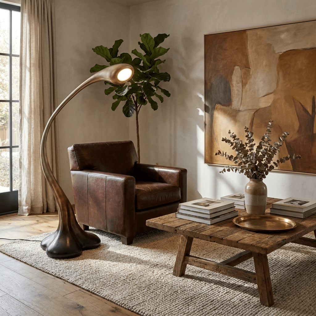 Unique Black Floor Lamp — Floor Lamp | Maison Monashee — view 3