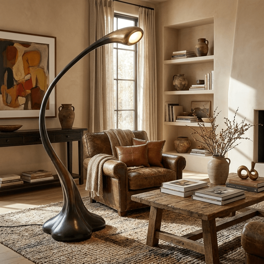 Unique Black Floor Lamp — Floor Lamp | Maison Monashee — view 2