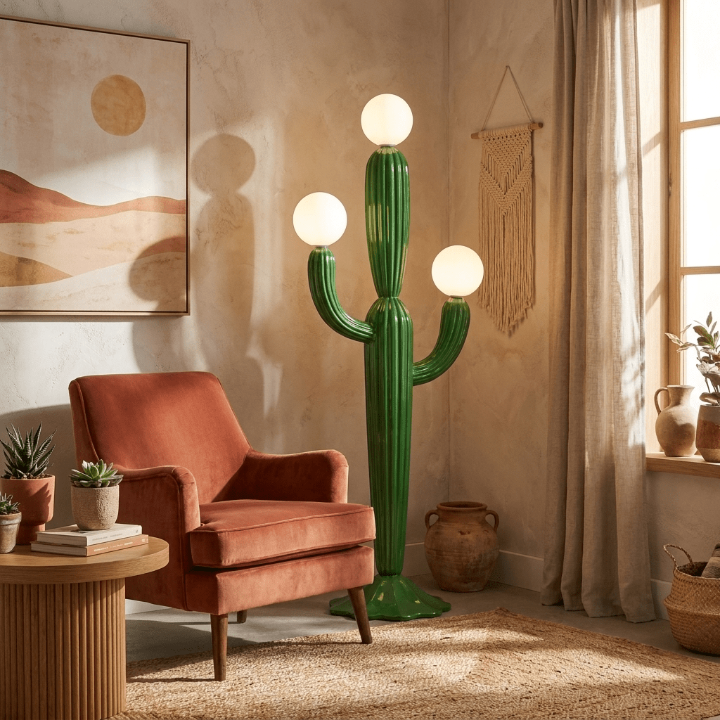 Tall Green Floor Lamp — Floor Lamp | Maison Monashee — view 5