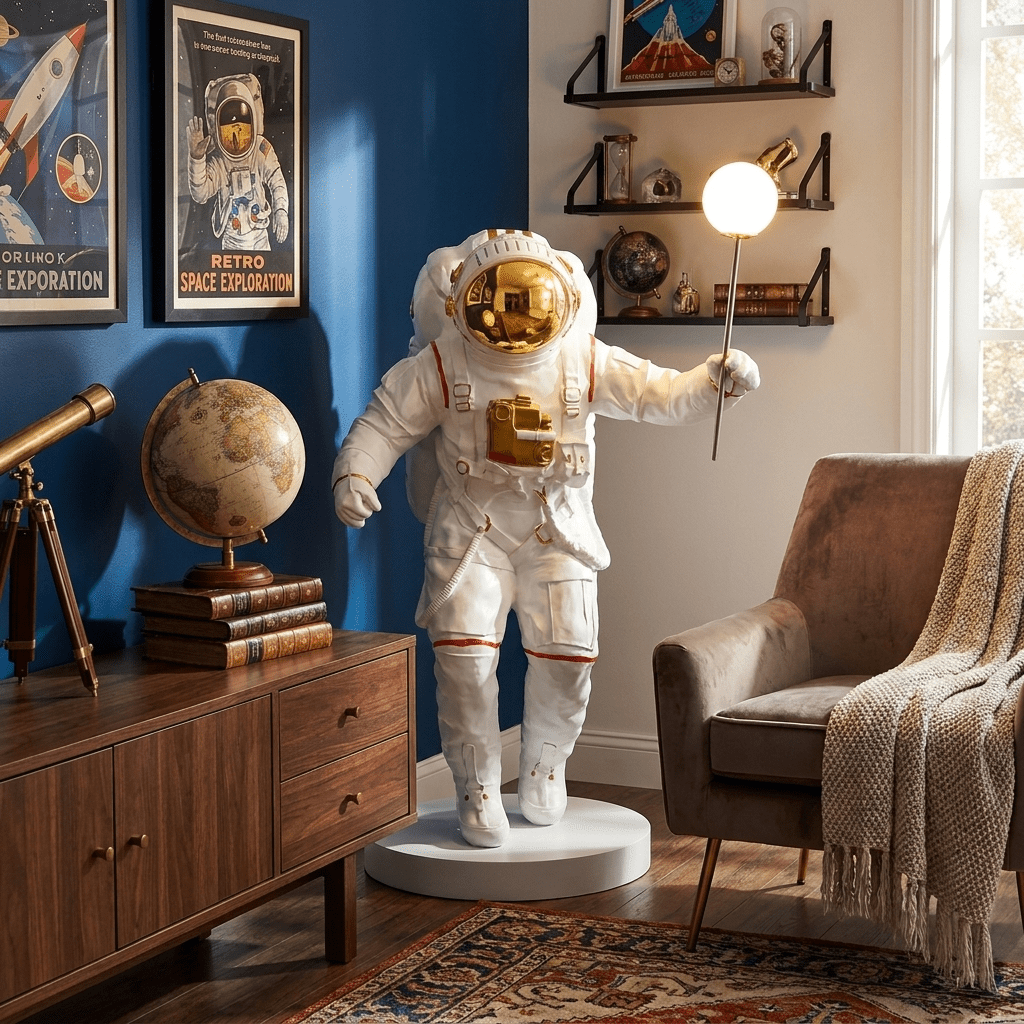 Large Orb Floor Lamp — Floor Lamp | Maison Monashee — view 6