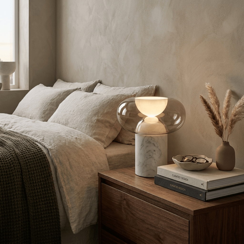 Glass Bowl Table Lamp — Table Lamp | Maison Monashee — view 5