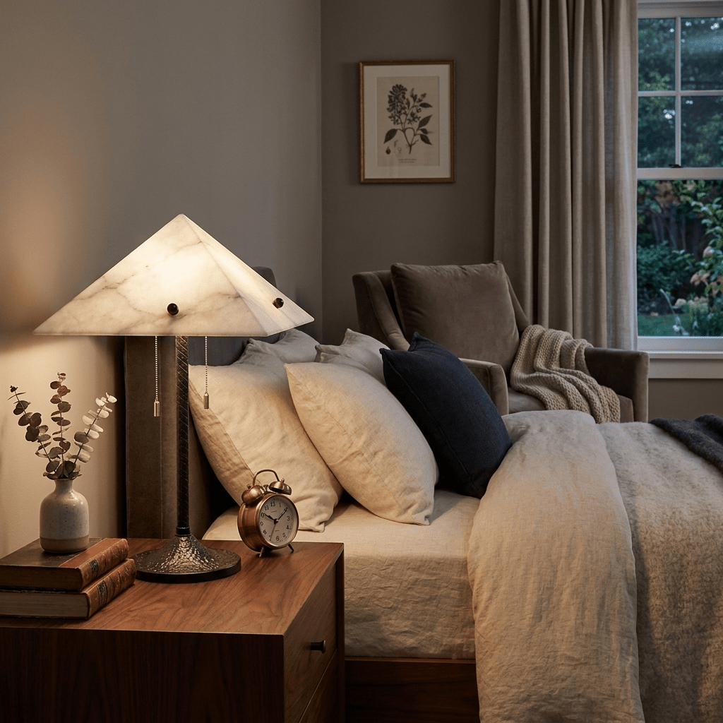 Black Textured Table Lamp — Table Lamp | Maison Monashee — view 3