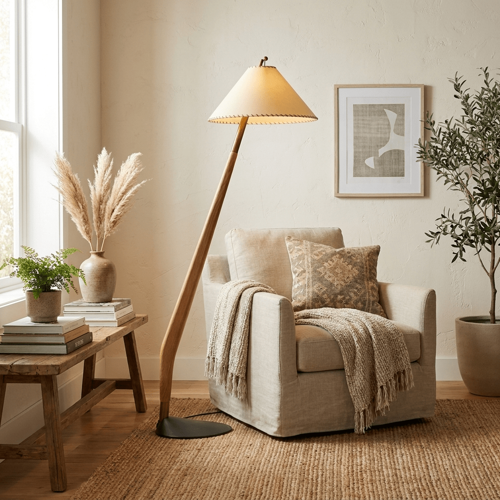 Modern Rustic Floor Lamp — Floor Lamp | Maison Monashee — view 2