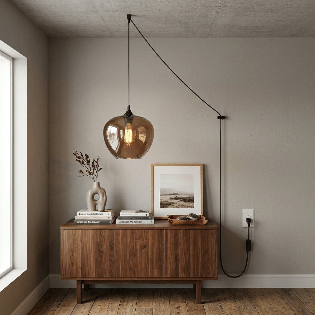 Black Smoked Glass Pendant Light — Pendant Light | Maison Monashee — view 5