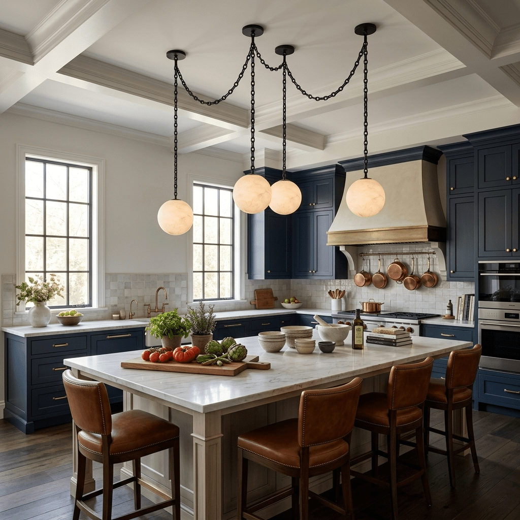 Industrial Orb Chandelier — Chandelier | Maison Monashee — view 2