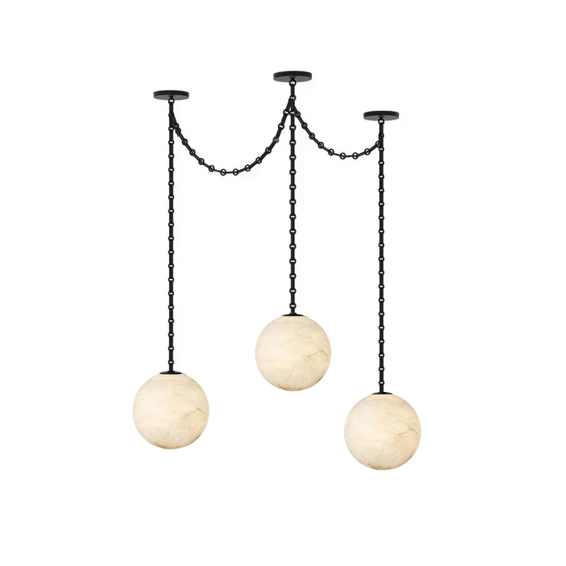 Industrial Orb Chandelier — Chandelier | Maison Monashee — view 17