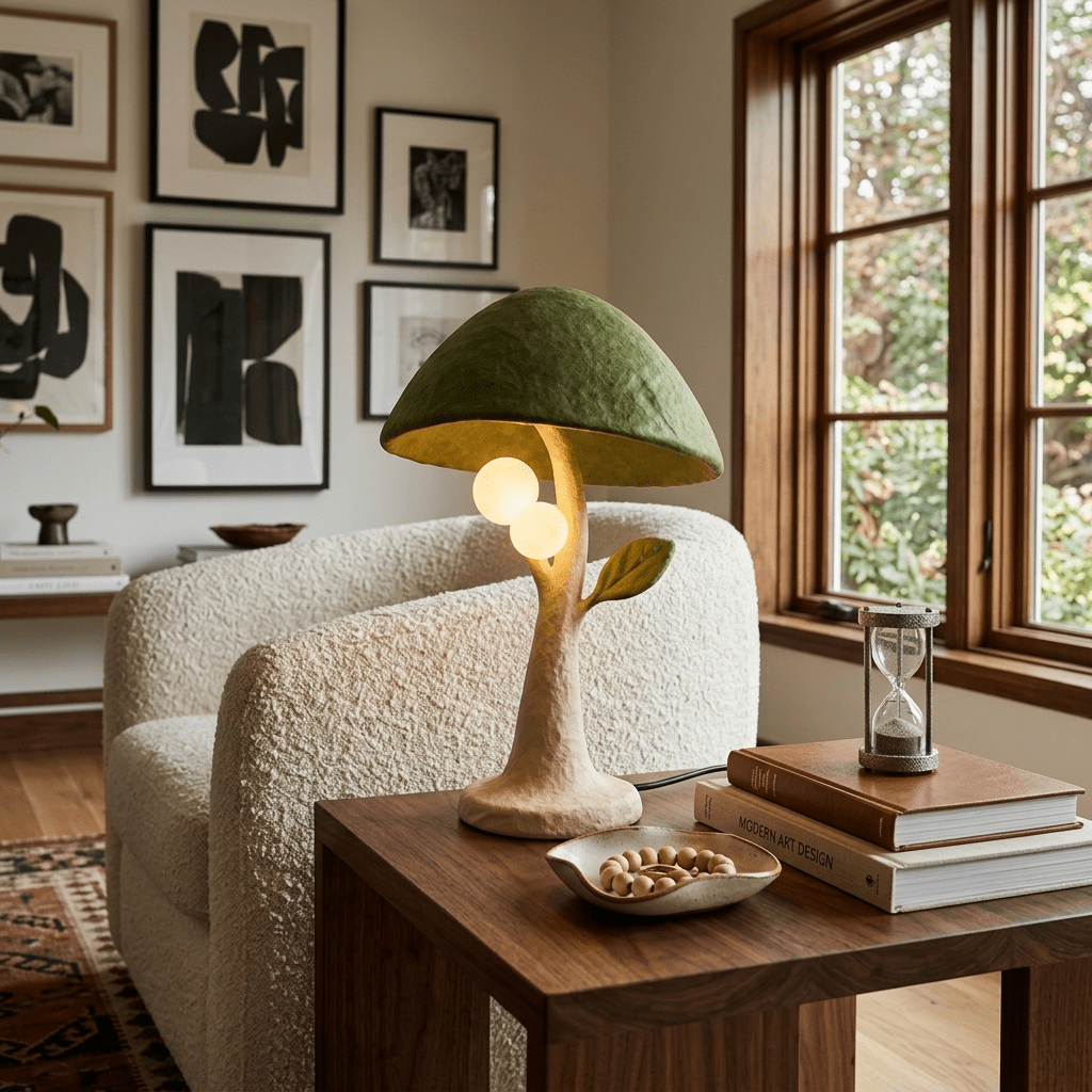 Mushroom Side Table Lamp — Table Lamp | Maison Monashee — view 2