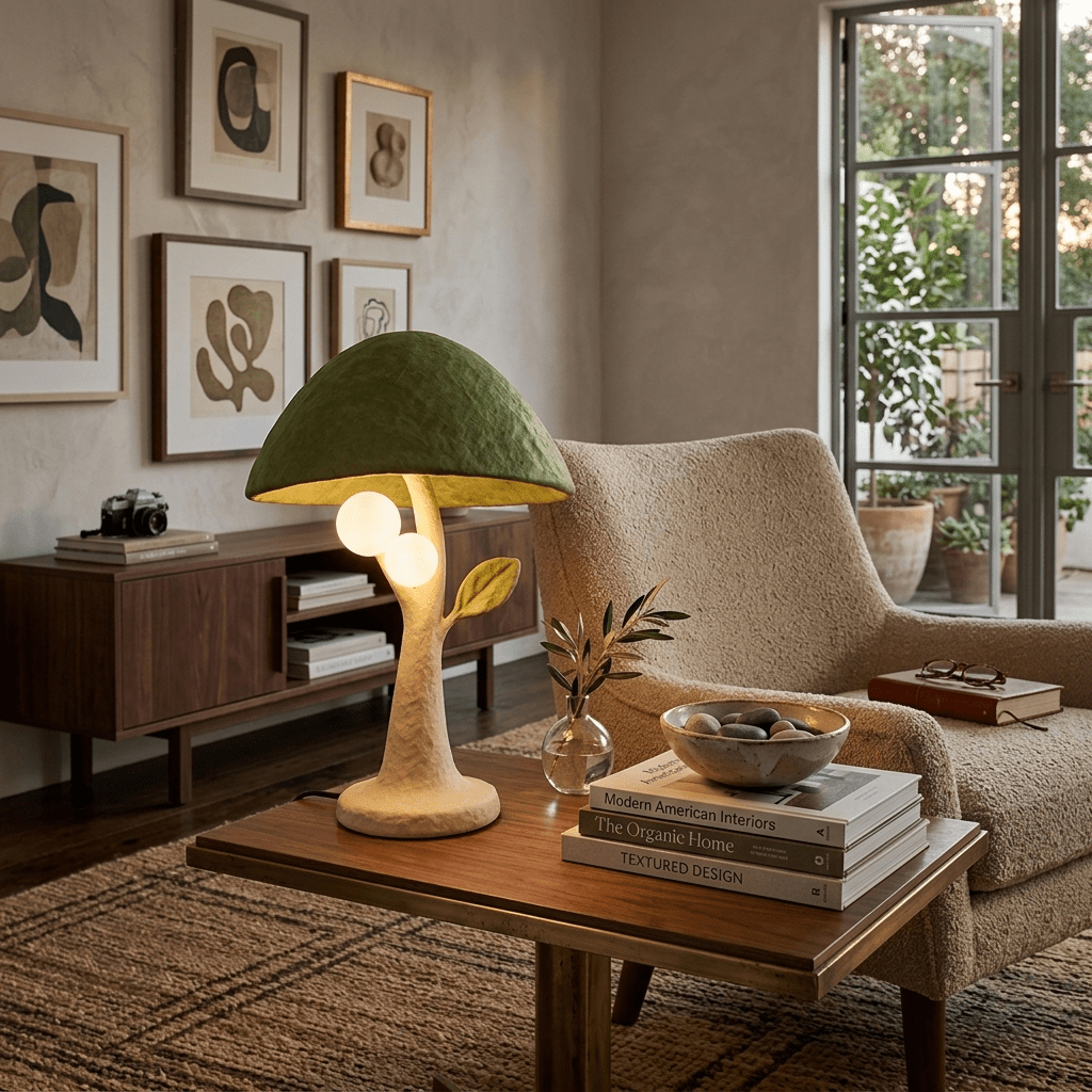 Mushroom Side Table Lamp — Table Lamp | Maison Monashee — view 4