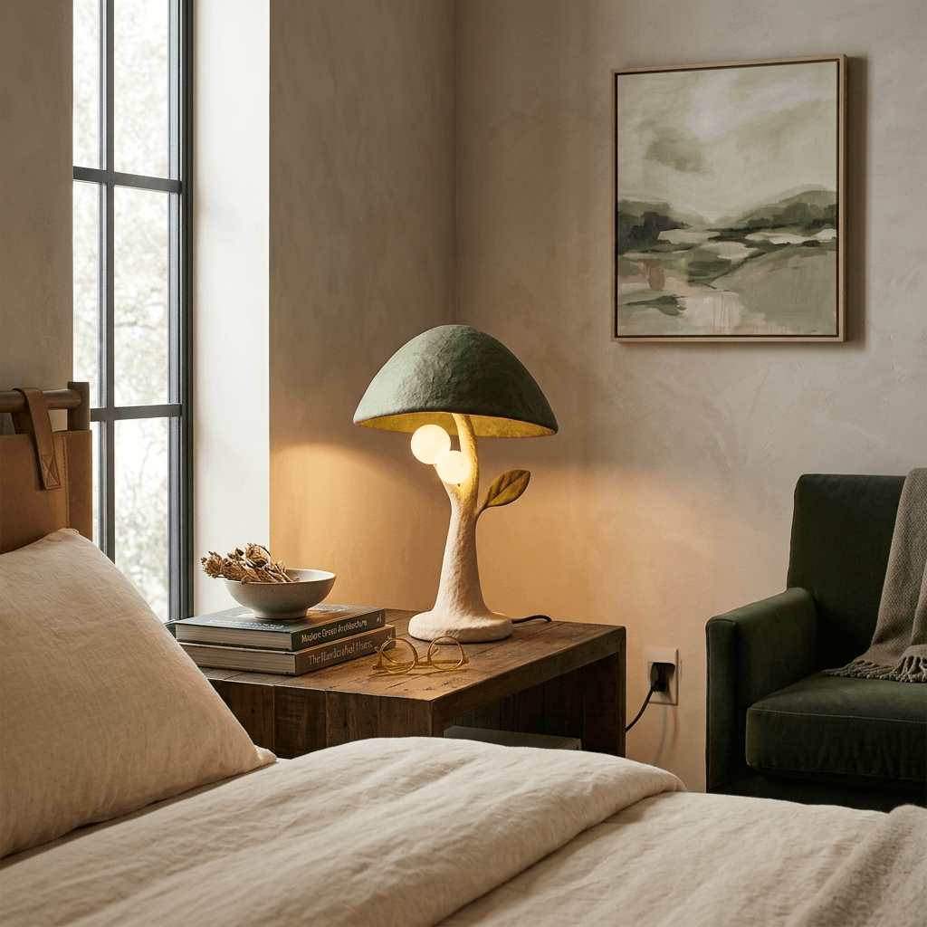 Mushroom Side Table Lamp — Table Lamp | Maison Monashee — view 5