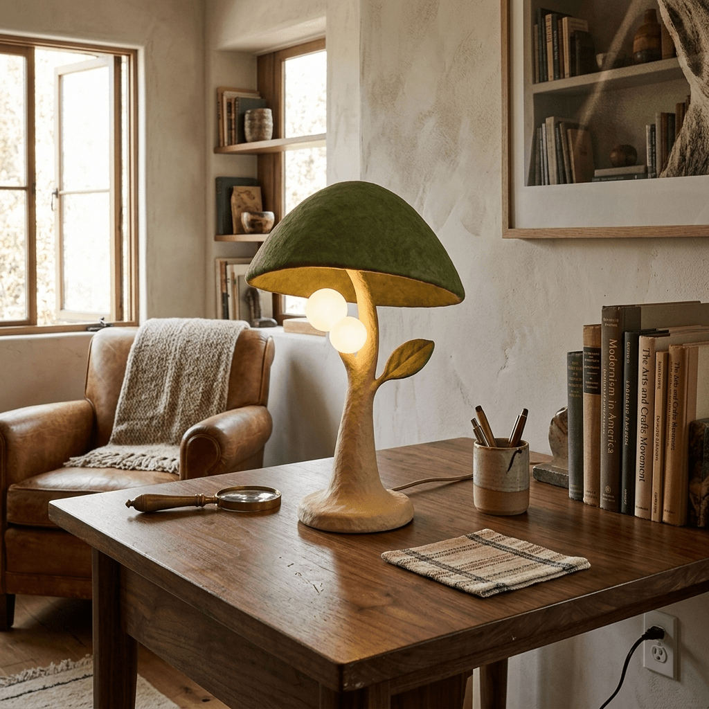 Mushroom Side Table Lamp — Table Lamp | Maison Monashee — view 7