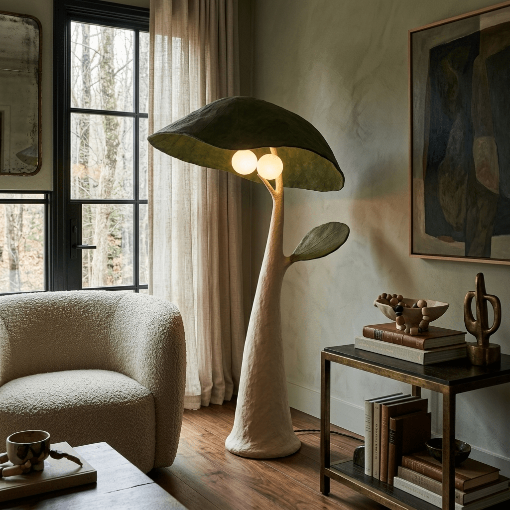 Tall Mushroom Floor Lamp — Floor Lamp | Maison Monashee — view 2