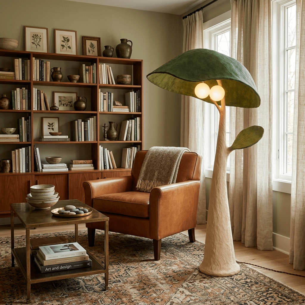 Tall Mushroom Floor Lamp — Floor Lamp | Maison Monashee — view 3