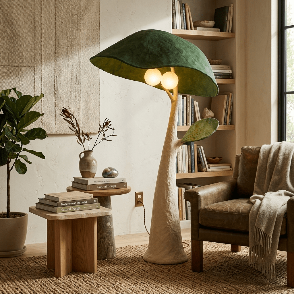 Tall Mushroom Floor Lamp — Floor Lamp | Maison Monashee — view 5