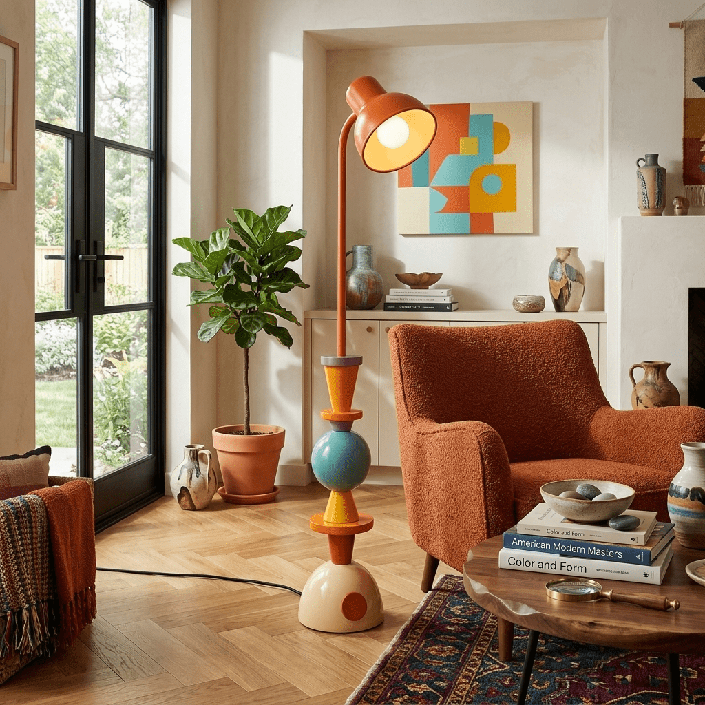 Modern Floor Lamp with Table — Floor Lamp | Maison Monashee — view 2