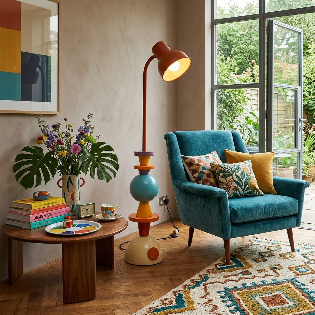 Modern Floor Lamp with Table — Floor Lamp | Maison Monashee — view 5