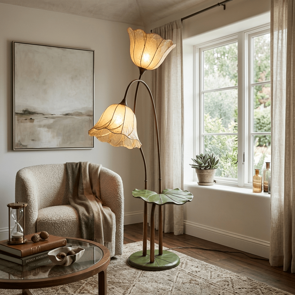 Flower Petal Floor Lamp — Floor Lamp | Maison Monashee — view 3