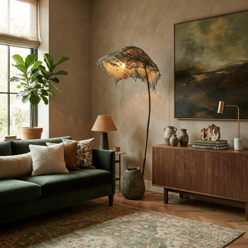 Curved Floor Lamp for Living Room — Floor Lamp | Maison Monashee — view 3