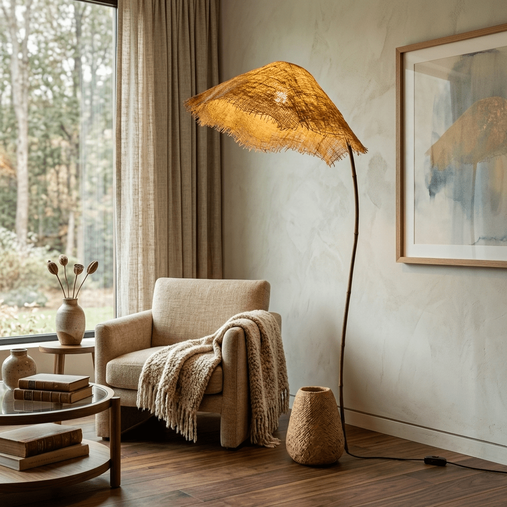 Curved Floor Lamp for Living Room — Floor Lamp | Maison Monashee — view 2