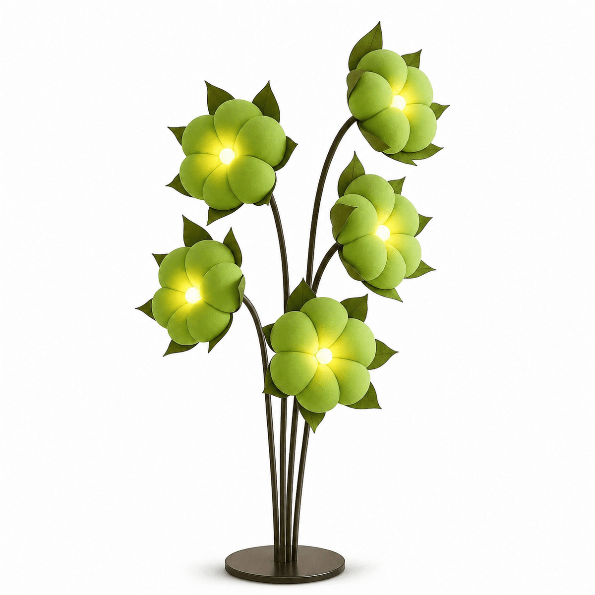 Green Flower Floor Lamp — Floor Lamp | Maison Monashee — view 16