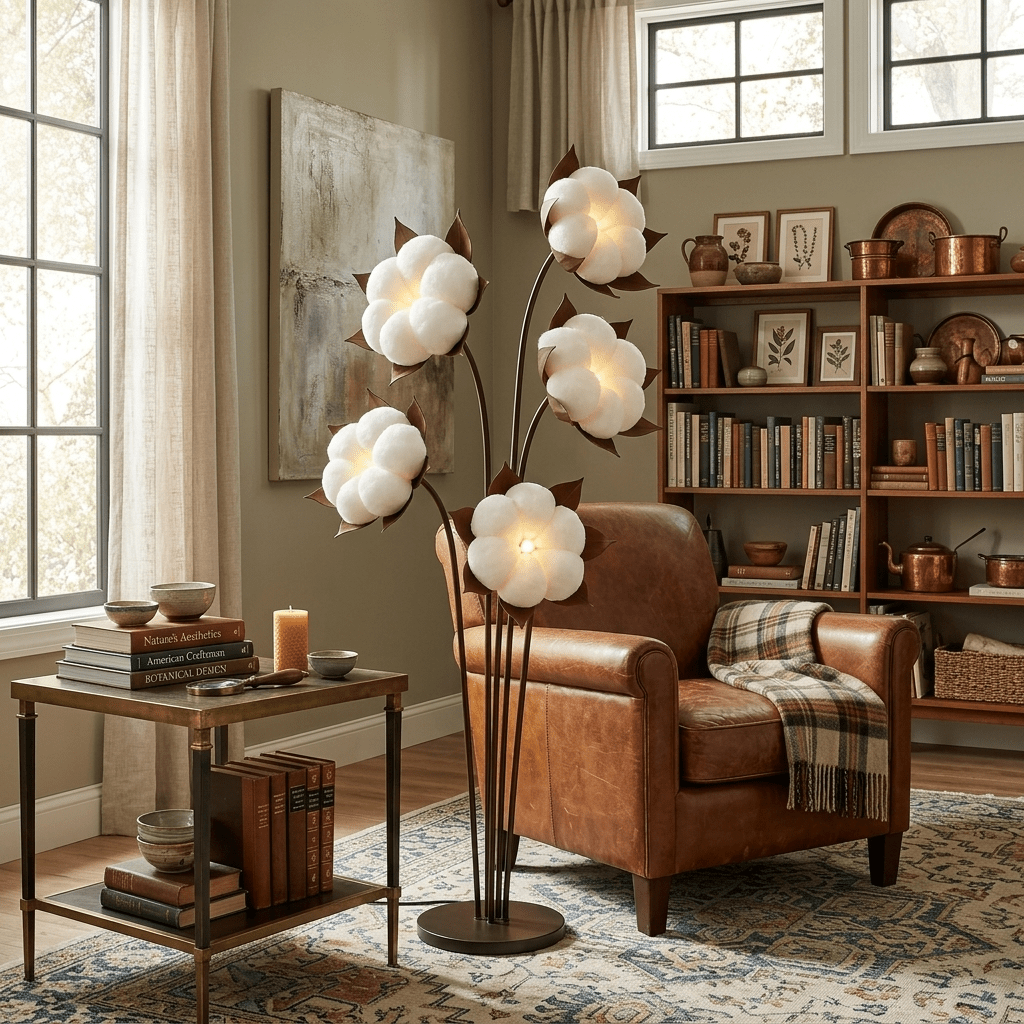 Green Flower Floor Lamp — Floor Lamp | Maison Monashee — view 4