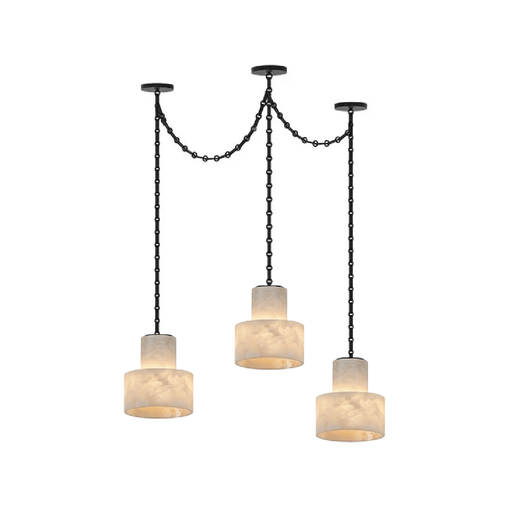 Black Metal Drum Pendant Light — Pendant Light | Maison Monashee — view 16