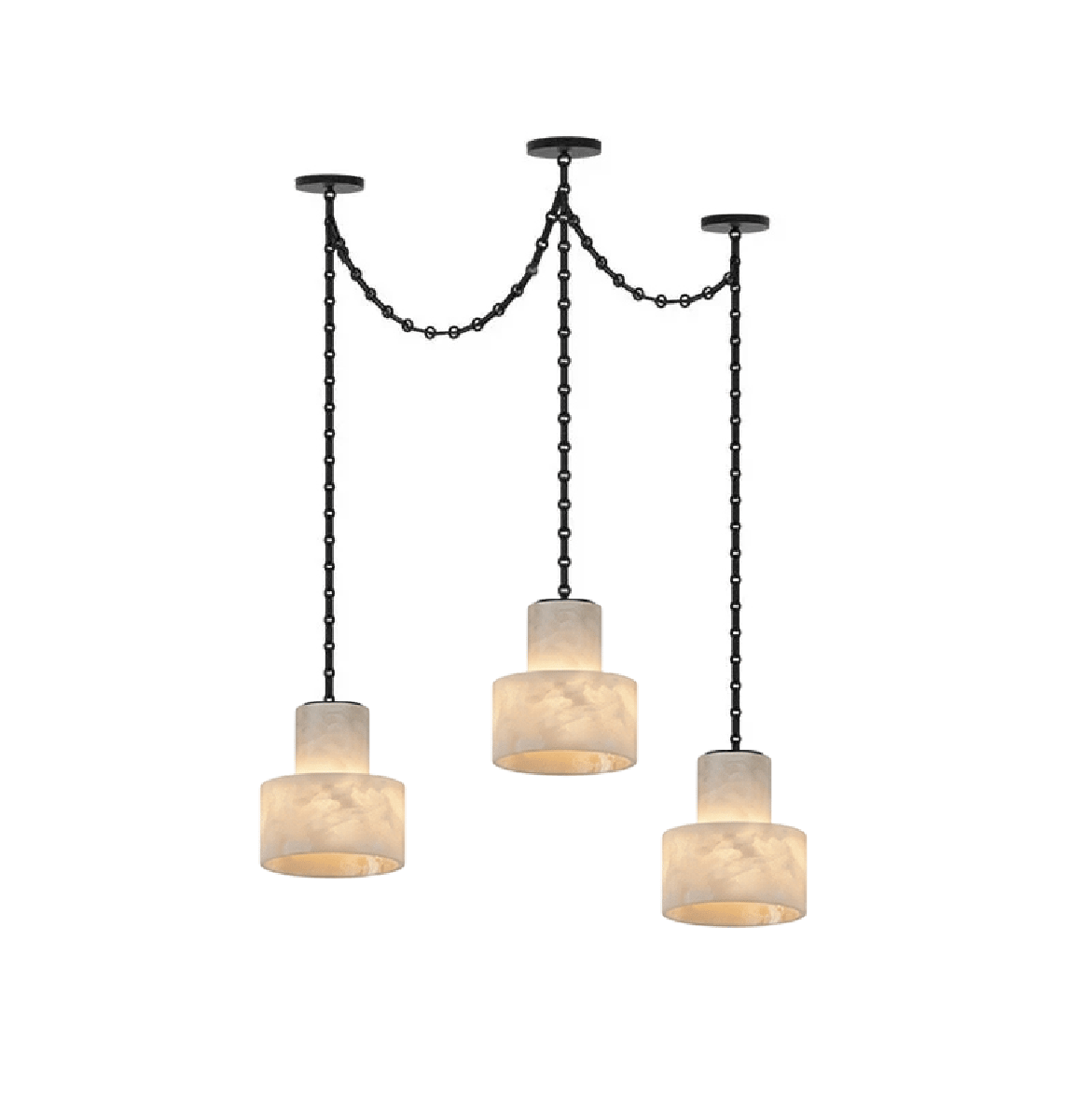 Black Metal Drum Pendant Light — Pendant Light | Maison Monashee — view 16