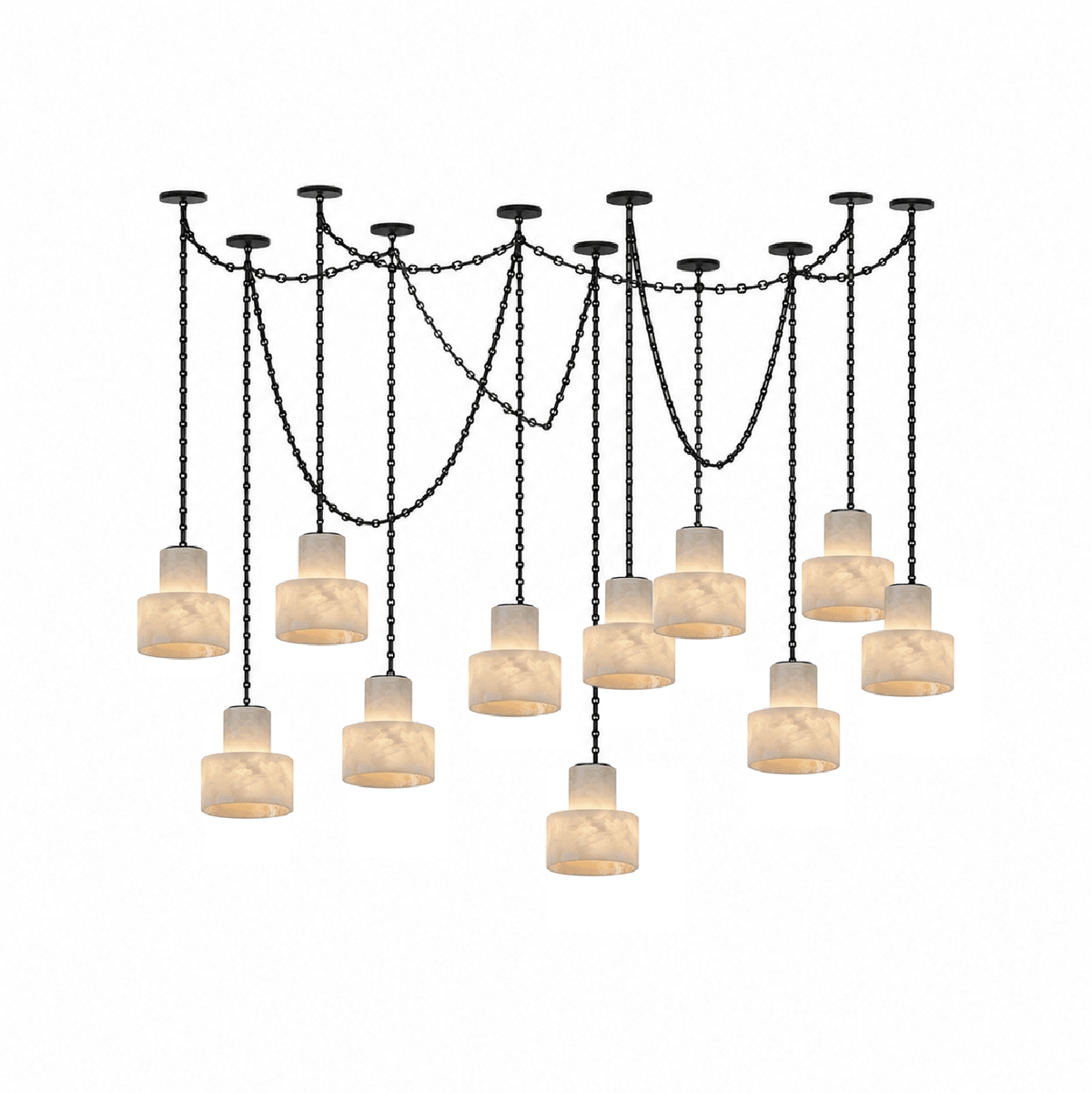 Black Metal Drum Pendant Light — Pendant Light | Maison Monashee — view 18