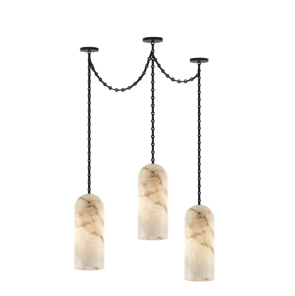 Alabaster Pendant Chandelier — Chandelier | Maison Monashee — view 18