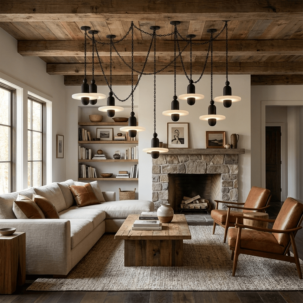 Alabaster Chandelier Modern — Chandelier | Maison Monashee — view 3