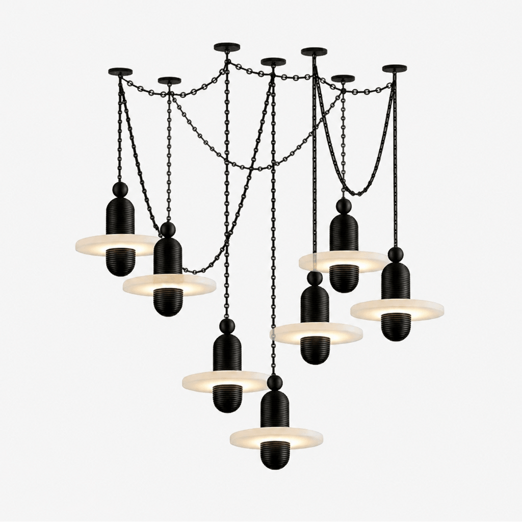 Alabaster Chandelier Modern — Chandelier | Maison Monashee