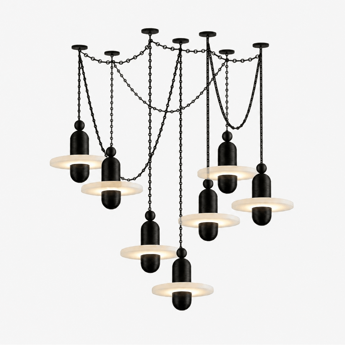 Alabaster Chandelier Modern — Chandelier | Maison Monashee