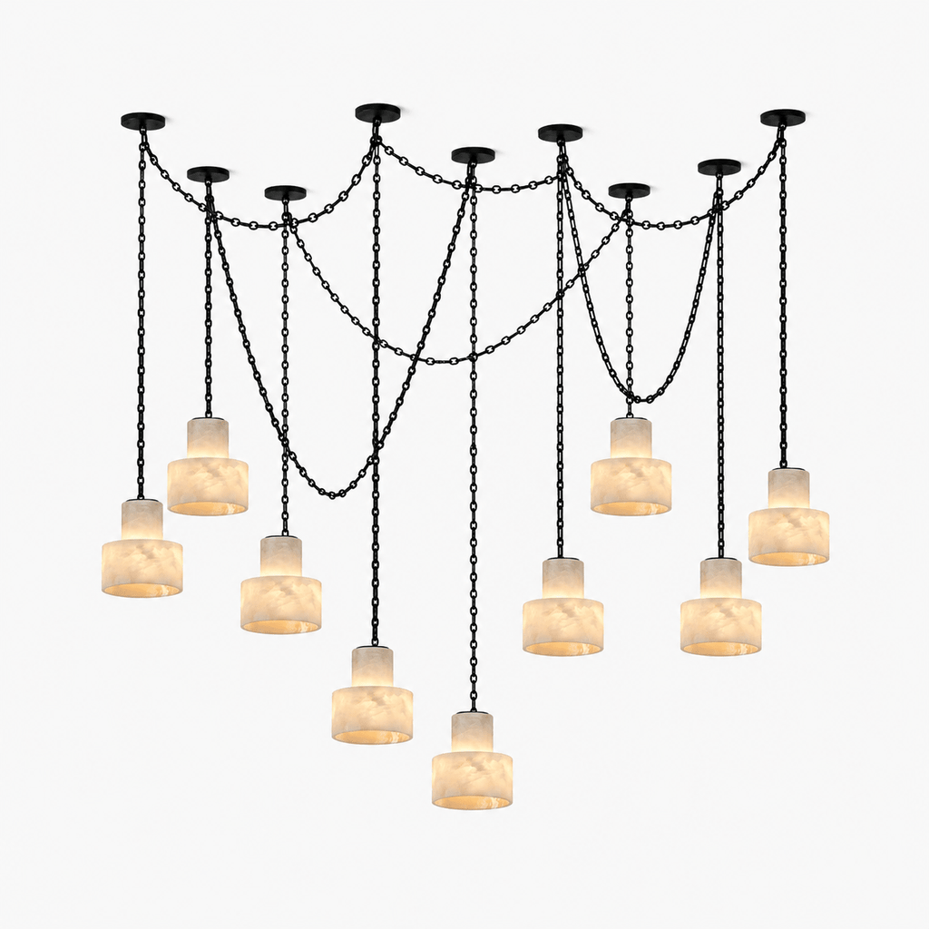 Black Metal Drum Pendant Light — Pendant Light | Maison Monashee
