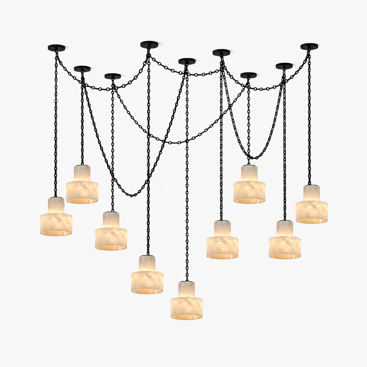 Black Metal Drum Pendant Light — Pendant Light | Maison Monashee