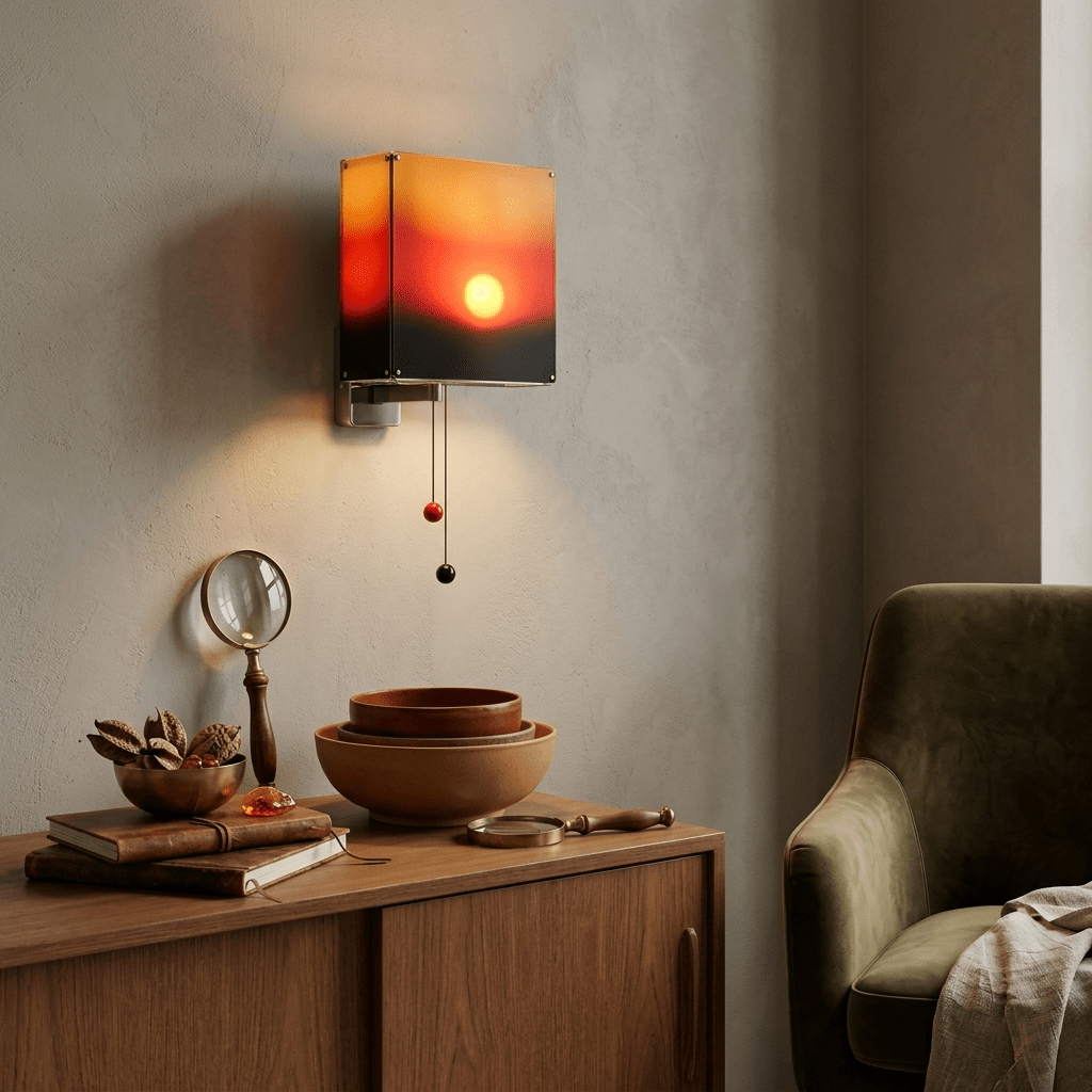 Square Glass Wall Sconce — Wall Sconce | Maison Monashee — view 2