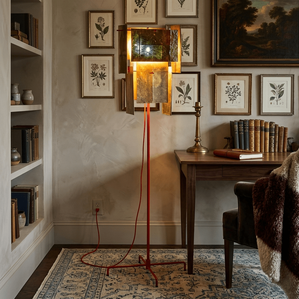 Red Modern Floor Lamp — Floor Lamp | Maison Monashee — view 2