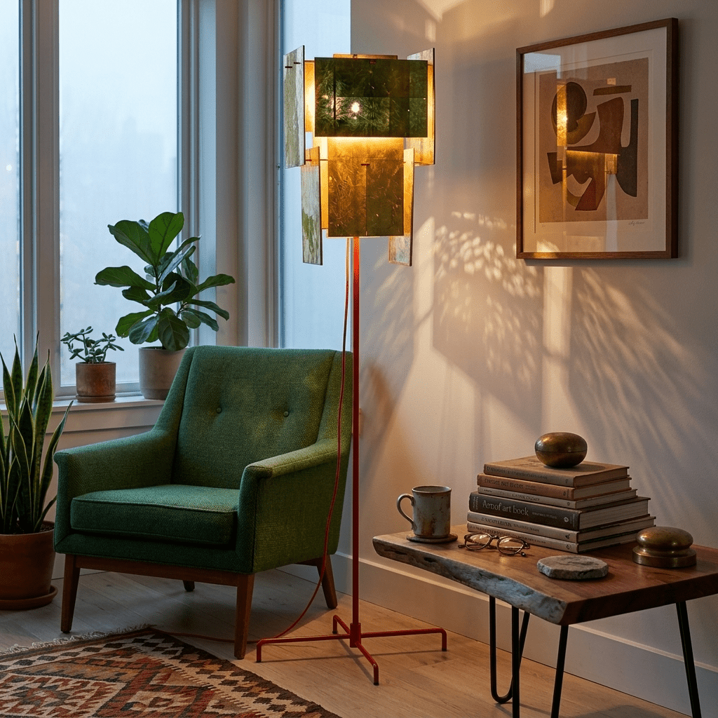 Red Modern Floor Lamp — Floor Lamp | Maison Monashee — view 5