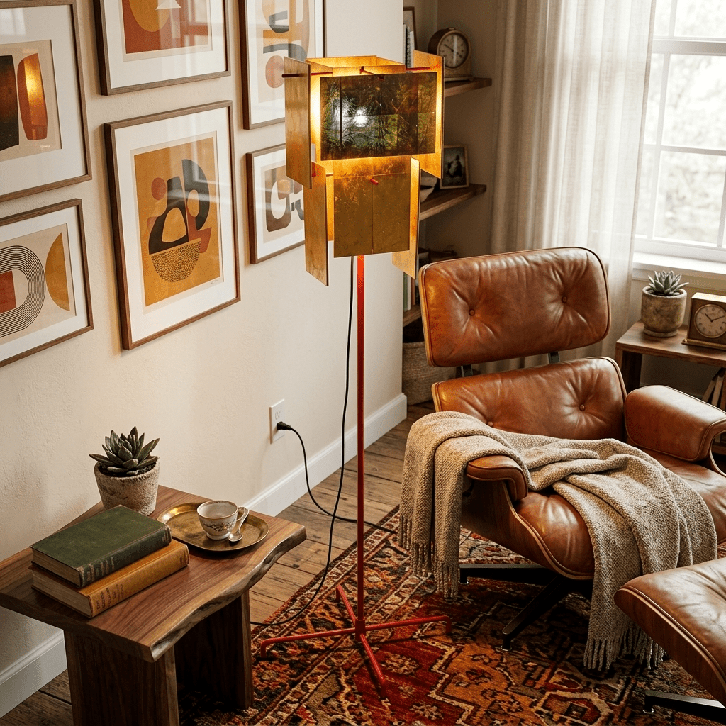 Red Modern Floor Lamp — Floor Lamp | Maison Monashee — view 8