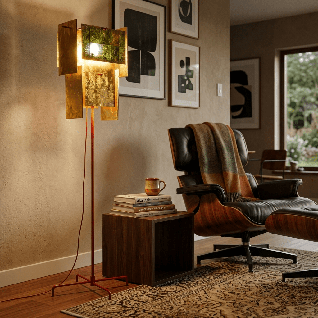 Red Modern Floor Lamp — Floor Lamp | Maison Monashee — view 7