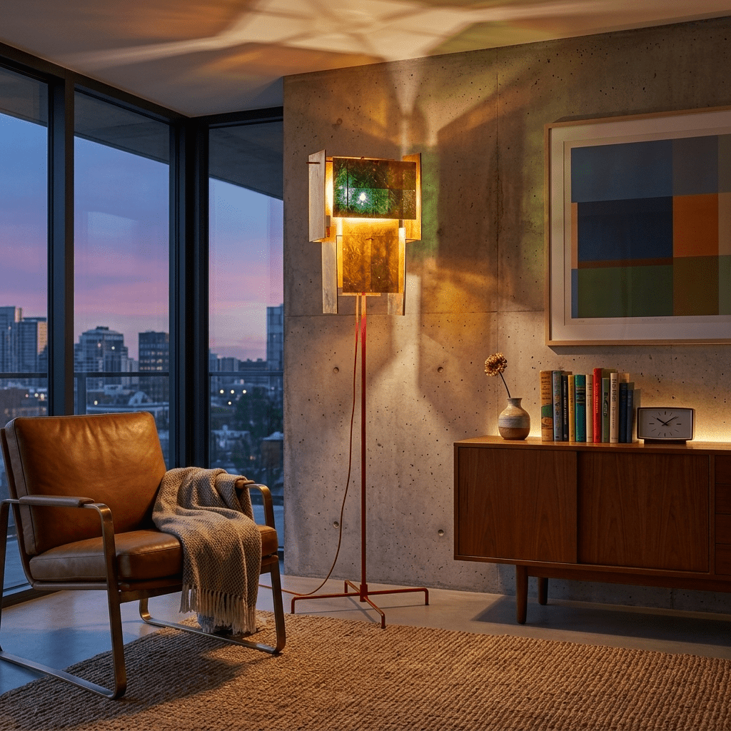 Red Modern Floor Lamp — Floor Lamp | Maison Monashee — view 9