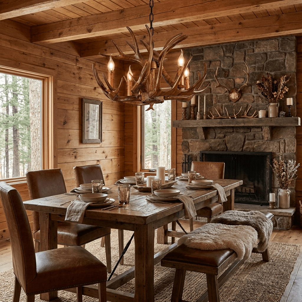 Wood Antler Chandelier — Chandelier | Maison Monashee — view 3