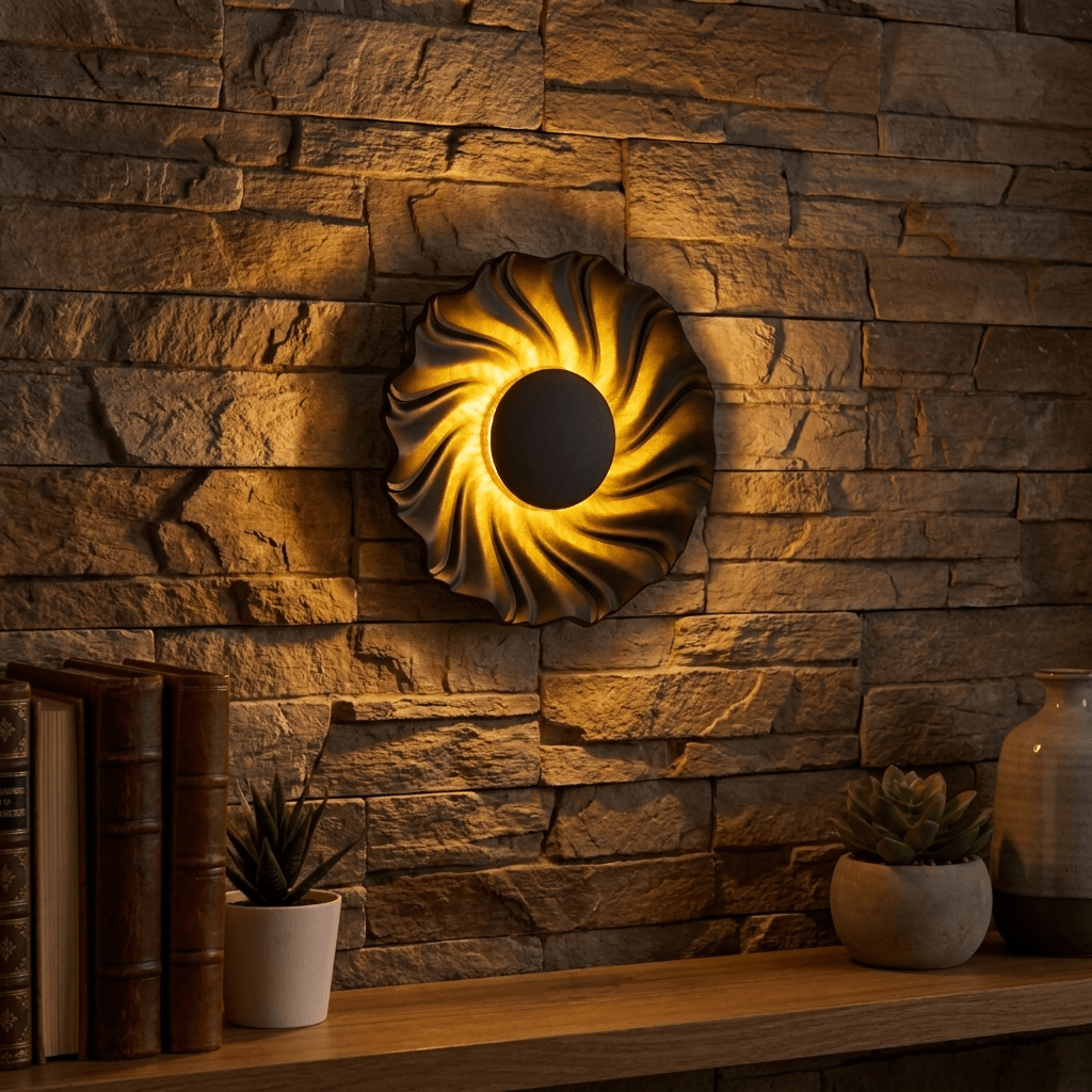 Spiral LED Wall Light — Wall Sconce | Maison Monashee — view 5