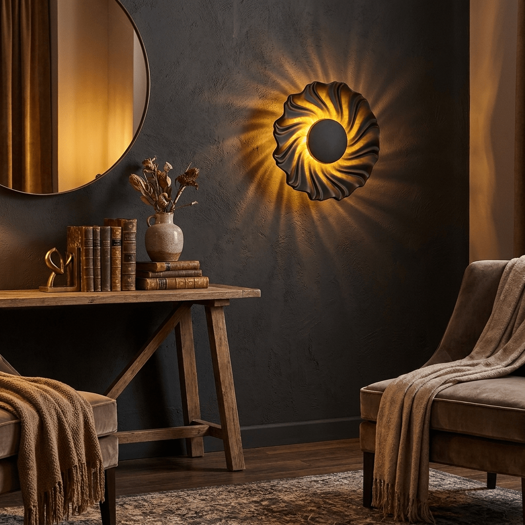 Spiral LED Wall Light — Wall Sconce | Maison Monashee — view 3
