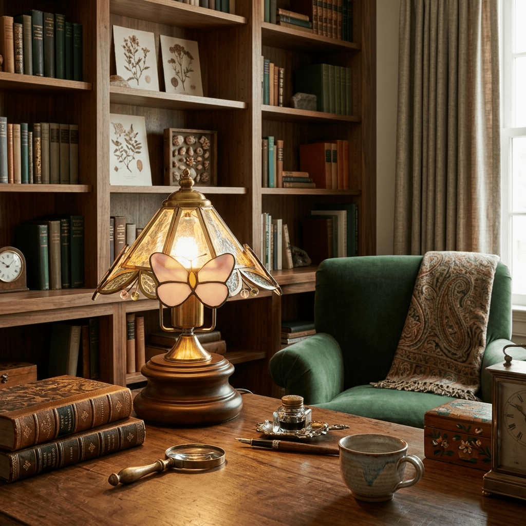 Tiffany Glass Table Lamp — Table Lamp | Maison Monashee — view 4