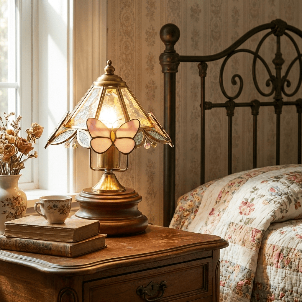 Tiffany Glass Table Lamp — Table Lamp | Maison Monashee — view 2