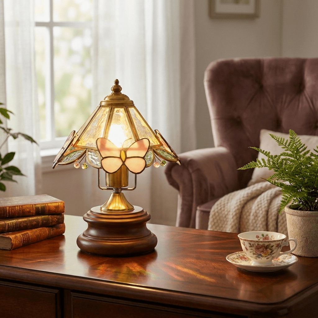 Tiffany Glass Table Lamp — Table Lamp | Maison Monashee — view 3